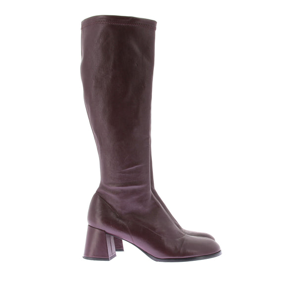 Bottes à talons bordeaux
