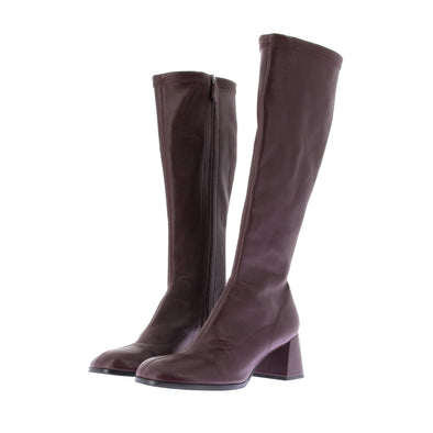 Bottes à talons bordeaux