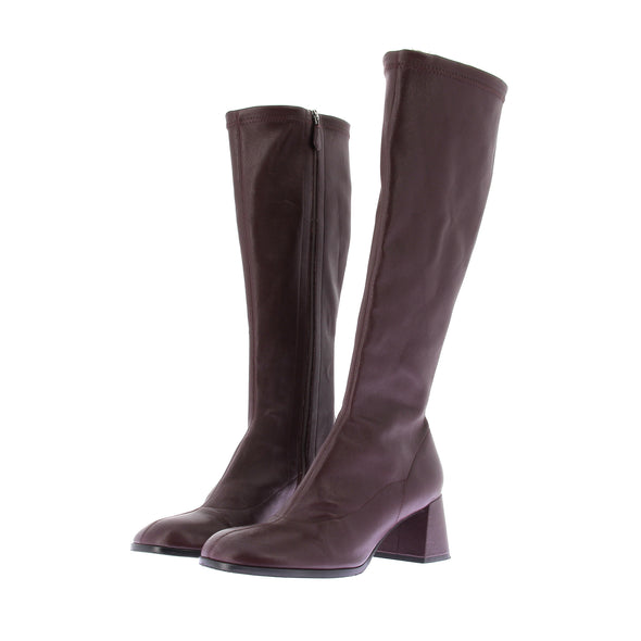 Bottes à talons bordeaux