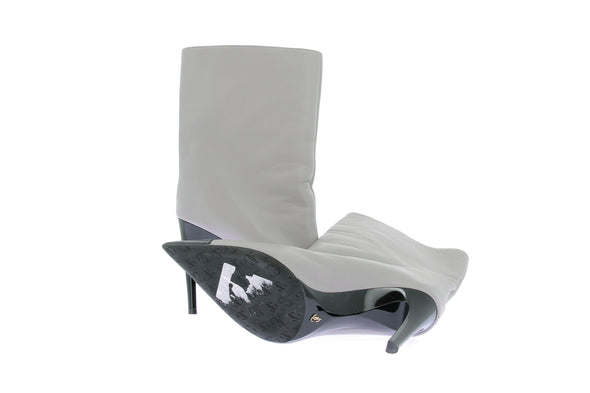 Bottines à talons grises