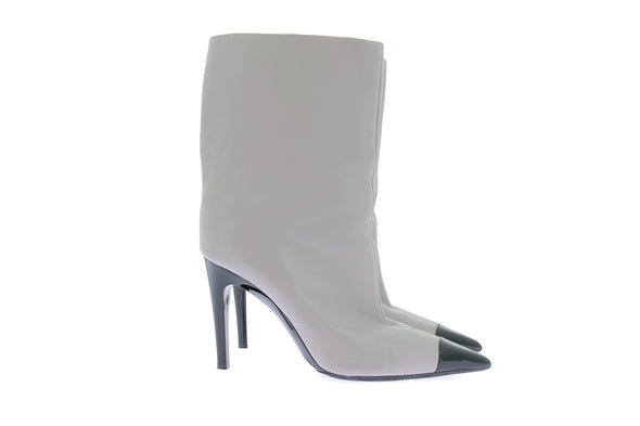 Bottines à talons grises