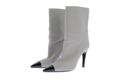 Bottines à talons grises