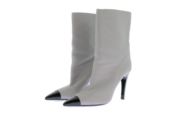 Bottines à talons grises