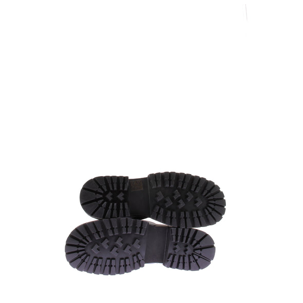 Bottes en cuir noir et tige néoprène