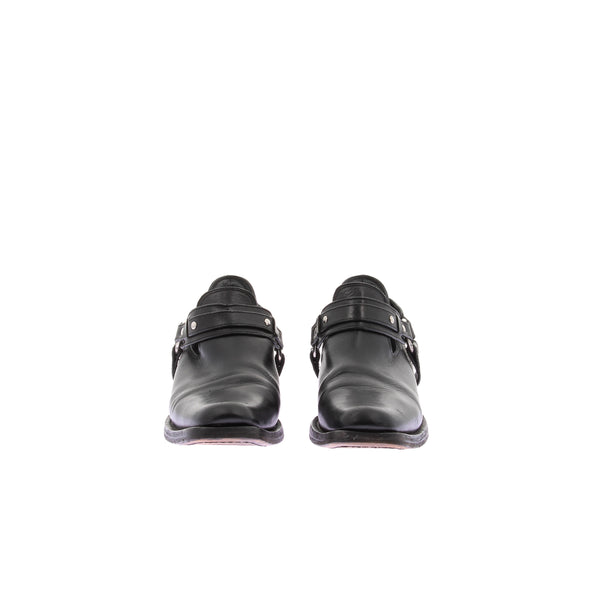 Mocassins en cuir noir