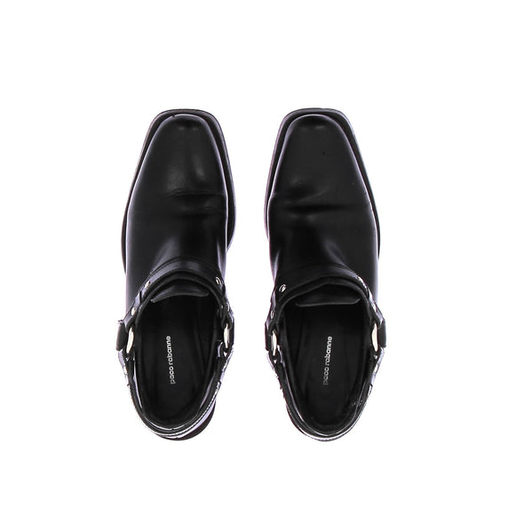 Mocassins en cuir noir
