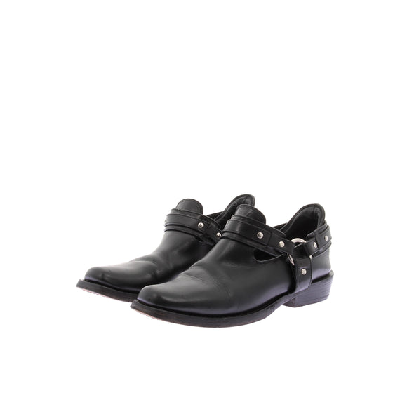 Mocassins en cuir noir
