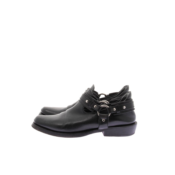 Mocassins en cuir noir