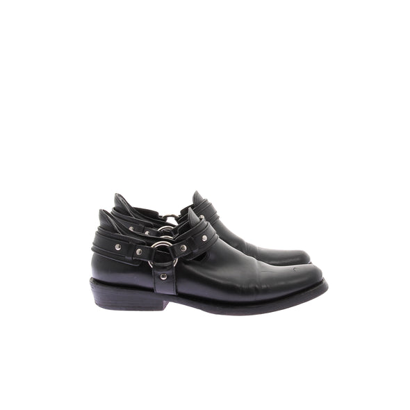 Mocassins en cuir noir