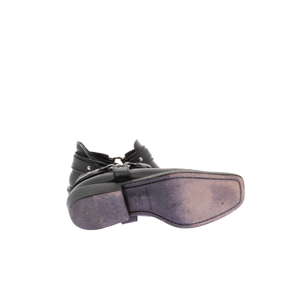 Mocassins en cuir noir