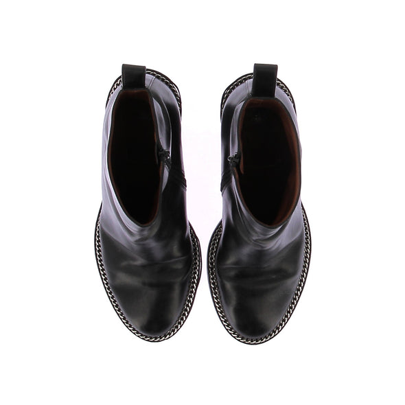 Bottines en cuir