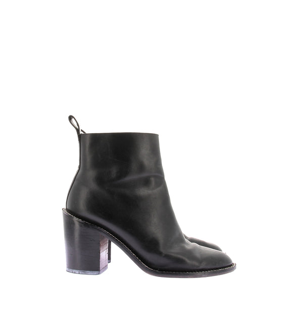 Bottines en cuir