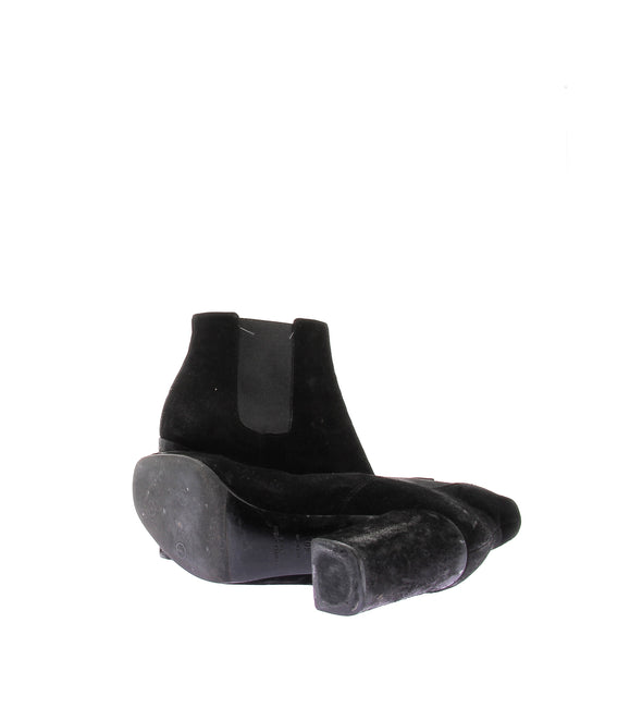 Bottines à talons en daim