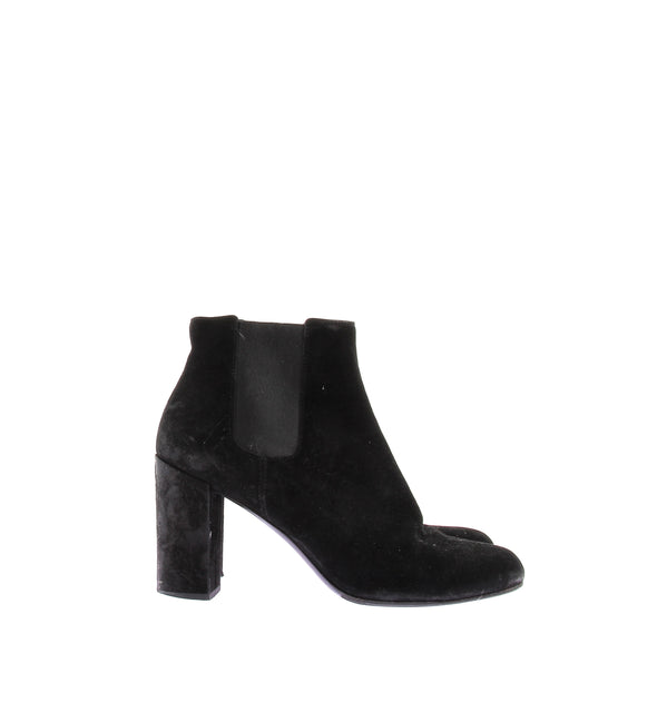 Bottines à talons en daim
