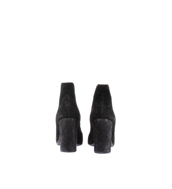Bottines à talons en daim