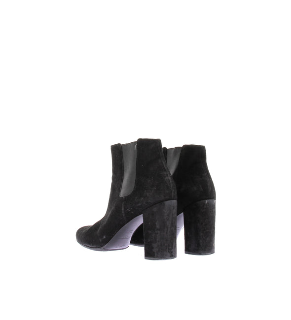 Bottines à talons en daim