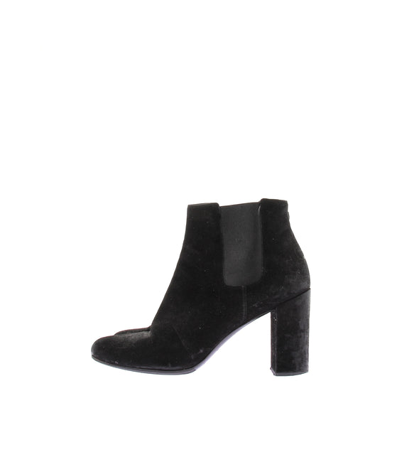 Bottines à talons en daim