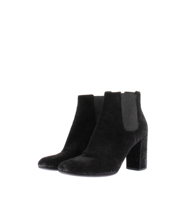 Bottines à talons en daim