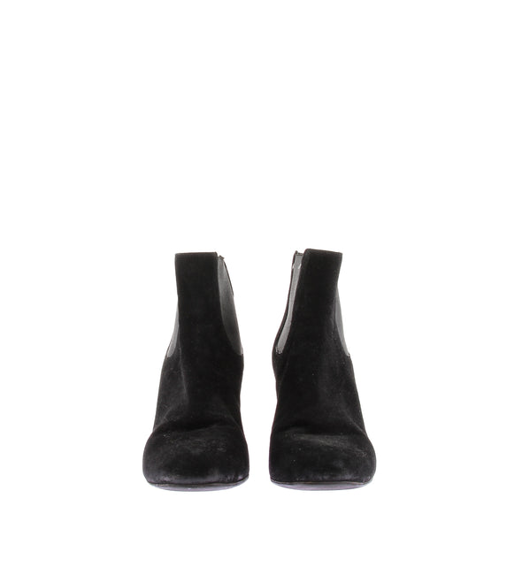 Bottines à talons en daim