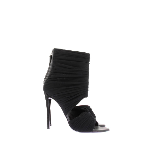 Bottines à talons en tulle