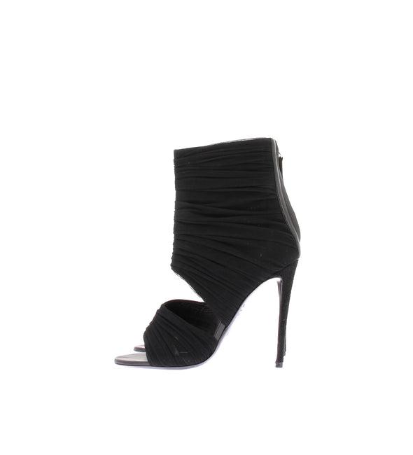 Bottines à talons en tulle