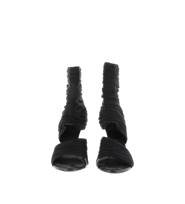 Bottines à talons en tulle