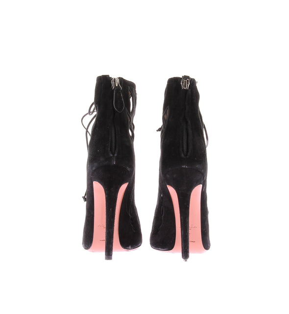 Bottines à talons en daim