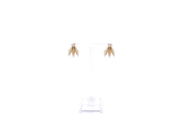 Boucles d'oreilles "Triple Crête Hera Dome"