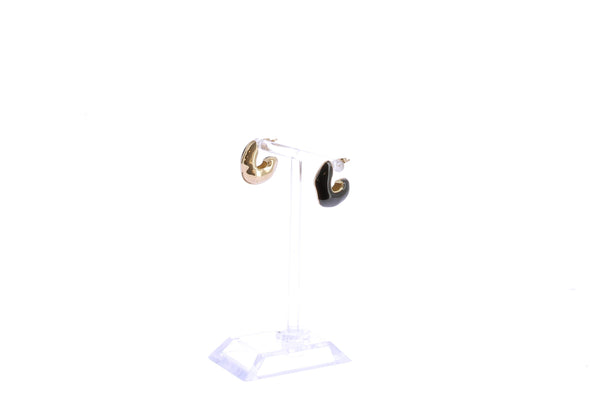Boucles d'oreilles créoles "Squiggle"