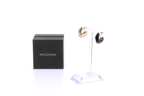 Boucles d'oreilles créoles "Squiggle"