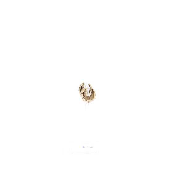 Boucles d'oreilles "Crystal Bay Hoop" plaqués or