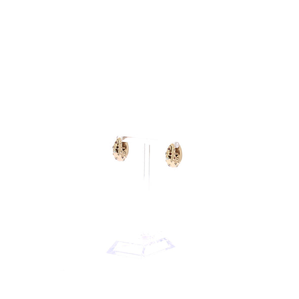 Boucles d'oreilles "Crystal Bay Hoop" plaqués or
