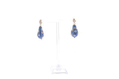 Boucles d'oreilles en perles et plaqué  or