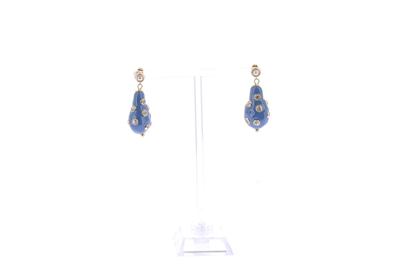 Boucles d'oreilles en perles et plaqué  or
