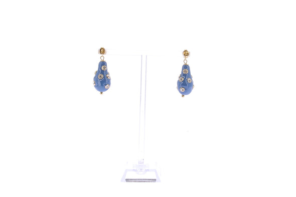 Boucles d'oreilles en perles et plaqué  or