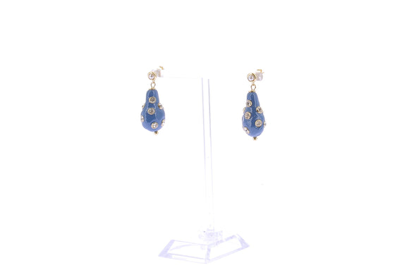 Boucles d'oreilles en perles et plaqué  or