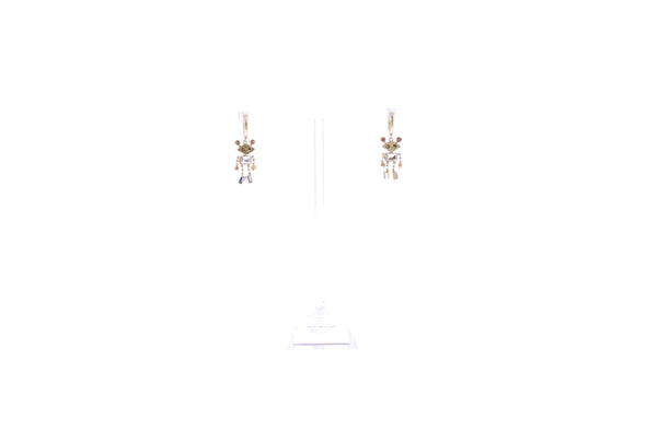 Boucles d'oreilles robot