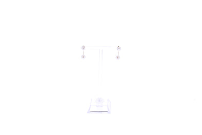 Boucles d'oreilles perles blanches