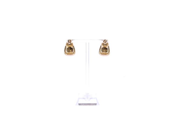 Boucles d'oreilles ondulées bicolore