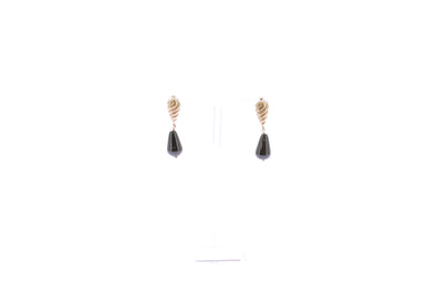 Boucles d'oreilles pendantes "Pia Gimlet Onyx"