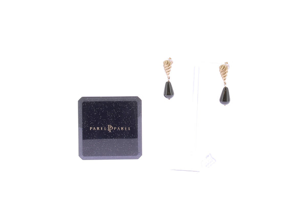 Boucles d'oreilles pendantes "Pia Gimlet Onyx"