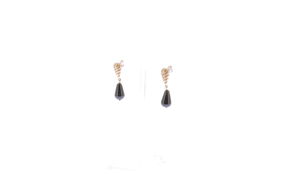 Boucles d'oreilles pendantes "Pia Gimlet Onyx"