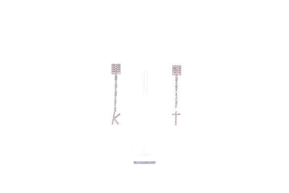 Boucles d'oreilles argentées