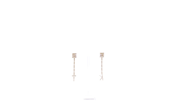 Boucles d'oreilles argentées