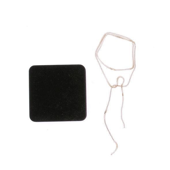 Collier "Box Chain Rope" plaqué or