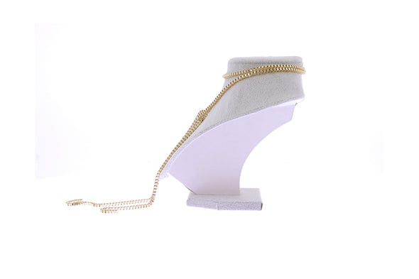 Collier "Box Chain Rope" plaqué or