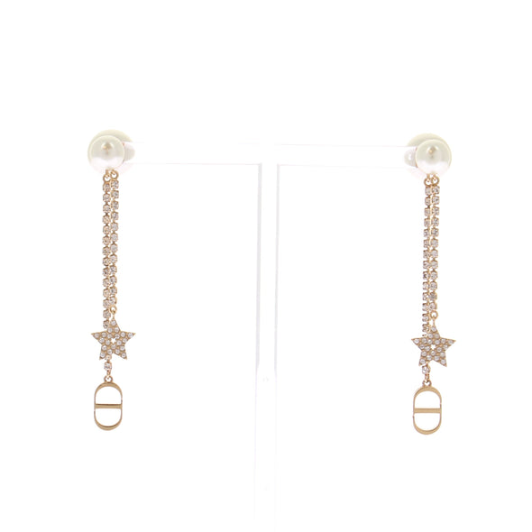 Boucles d'oreilles dorées à perles