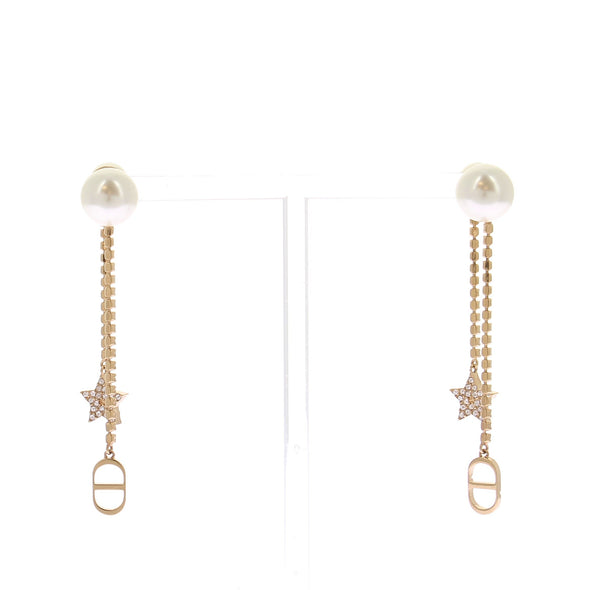 Boucles d'oreilles dorées à perles