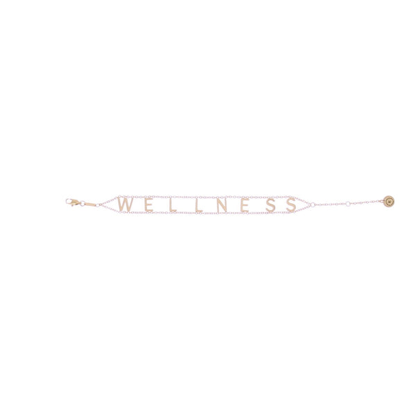 Bracelet en métal doré "Wellness"