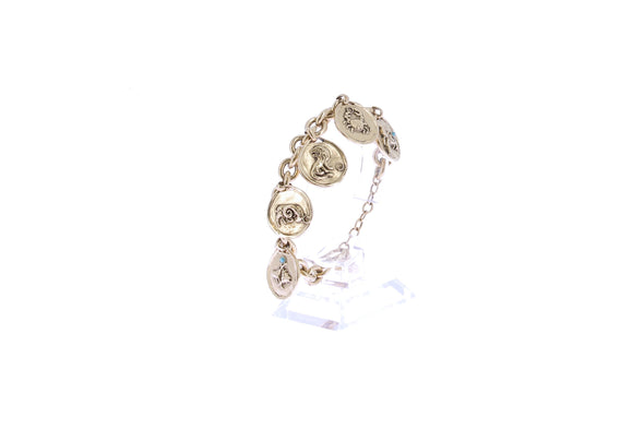 Bracelet dorée signes astrologiques